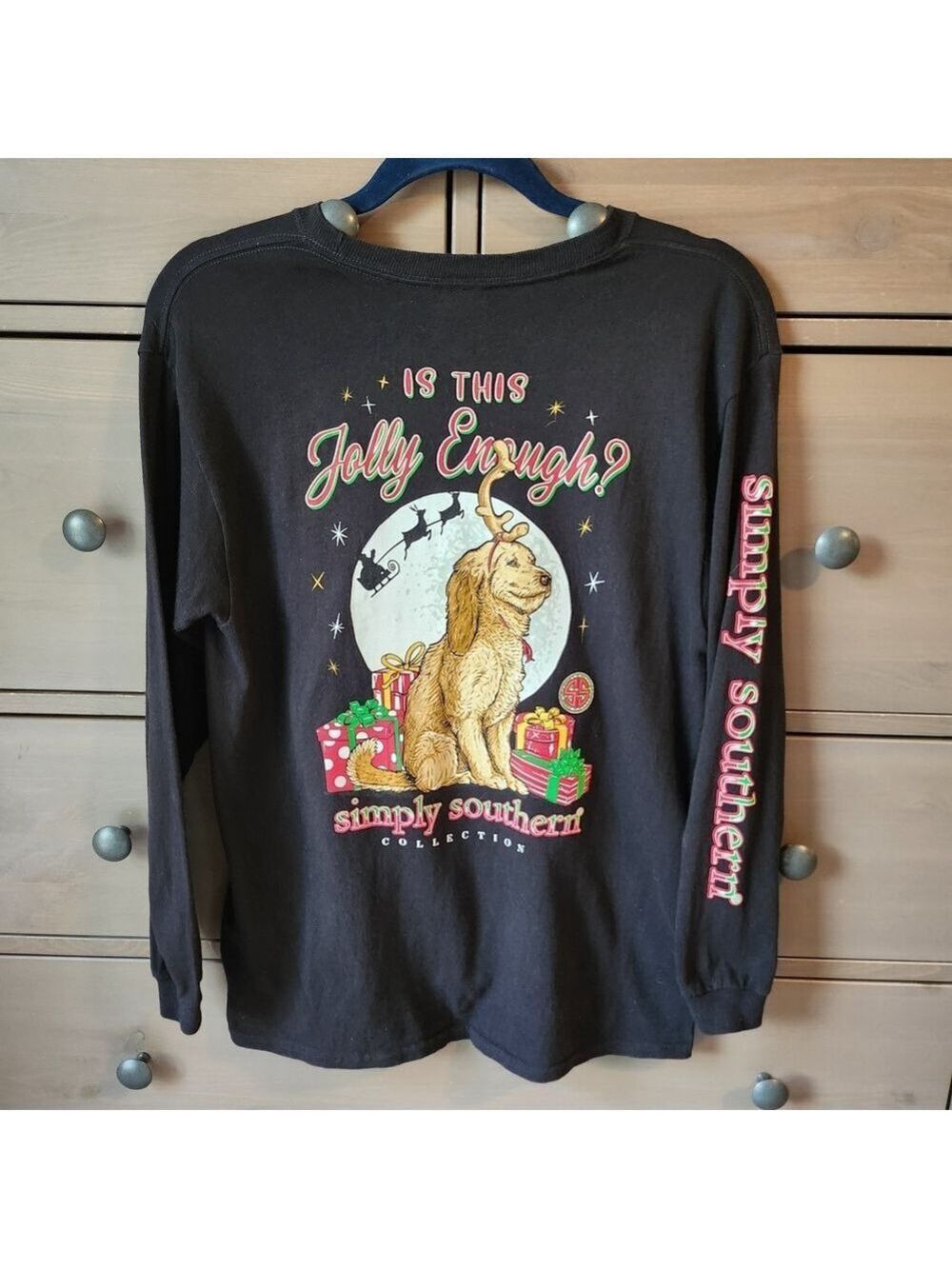Simply Southern Christmas Tee Long Sleeve Youth Large